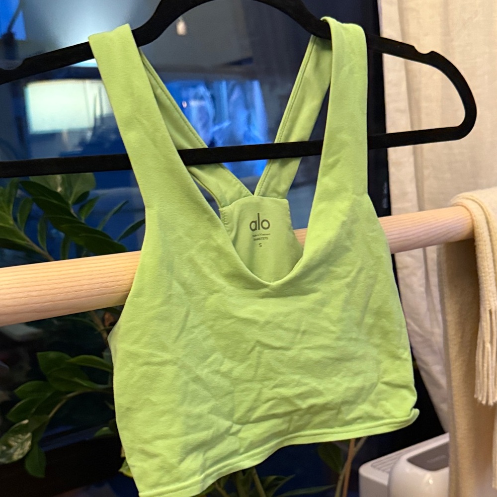 ALO Yoga Lime Green Crop Top
